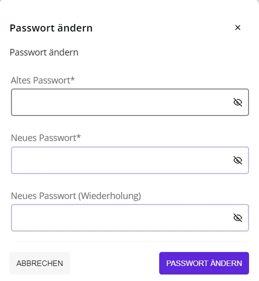 Passwort ändern