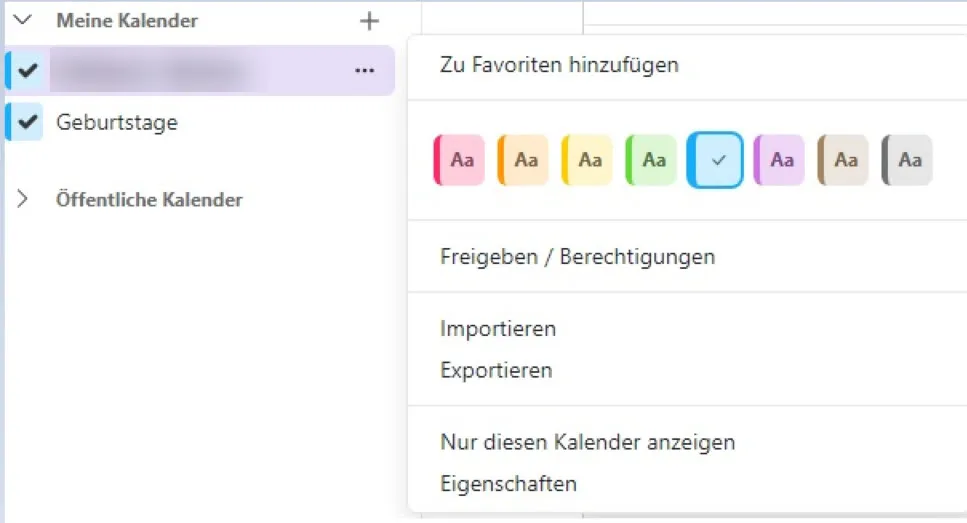 Kalender-importieren-Menue