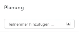 Terminplanung