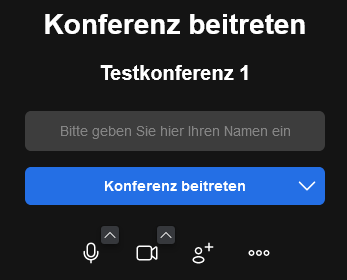 Konferenz beitreten
