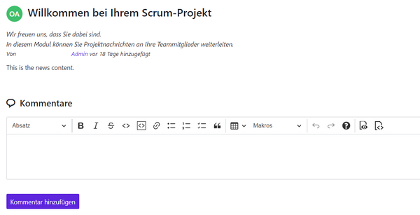 Neuigkeiten kommentieren