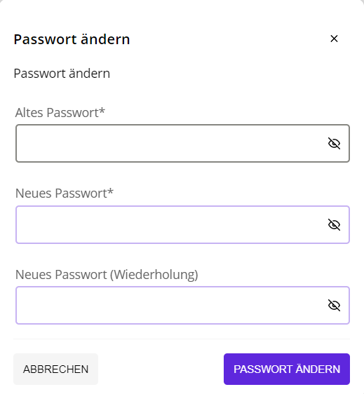 Passwort ändern