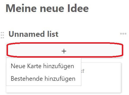 Erstellen Sie eine neue Karte
